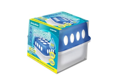 Dri Aire Moisture And Damp Trap Plastic Box with Two 400g Pouches